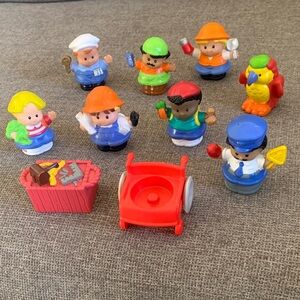 Fisher-Price Little People Assorted Figures Parrot Tool Chest Wheelchair